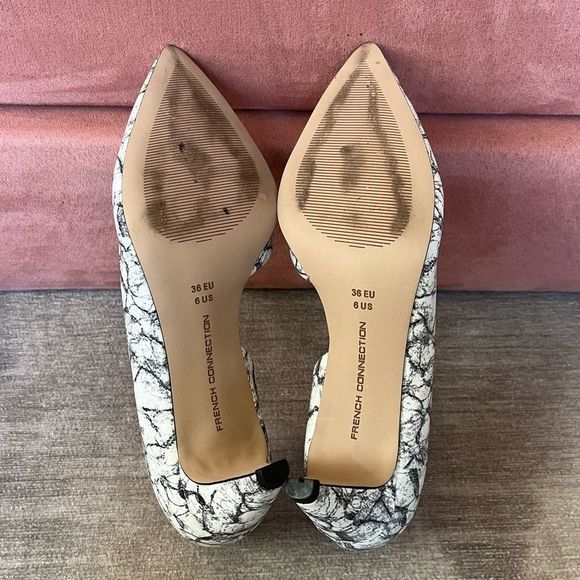 French Connection ‘Kandy’ Marble Pattern D’ Orsay Style Pump Heel Women’s Size 6 - Picture 5 of 5